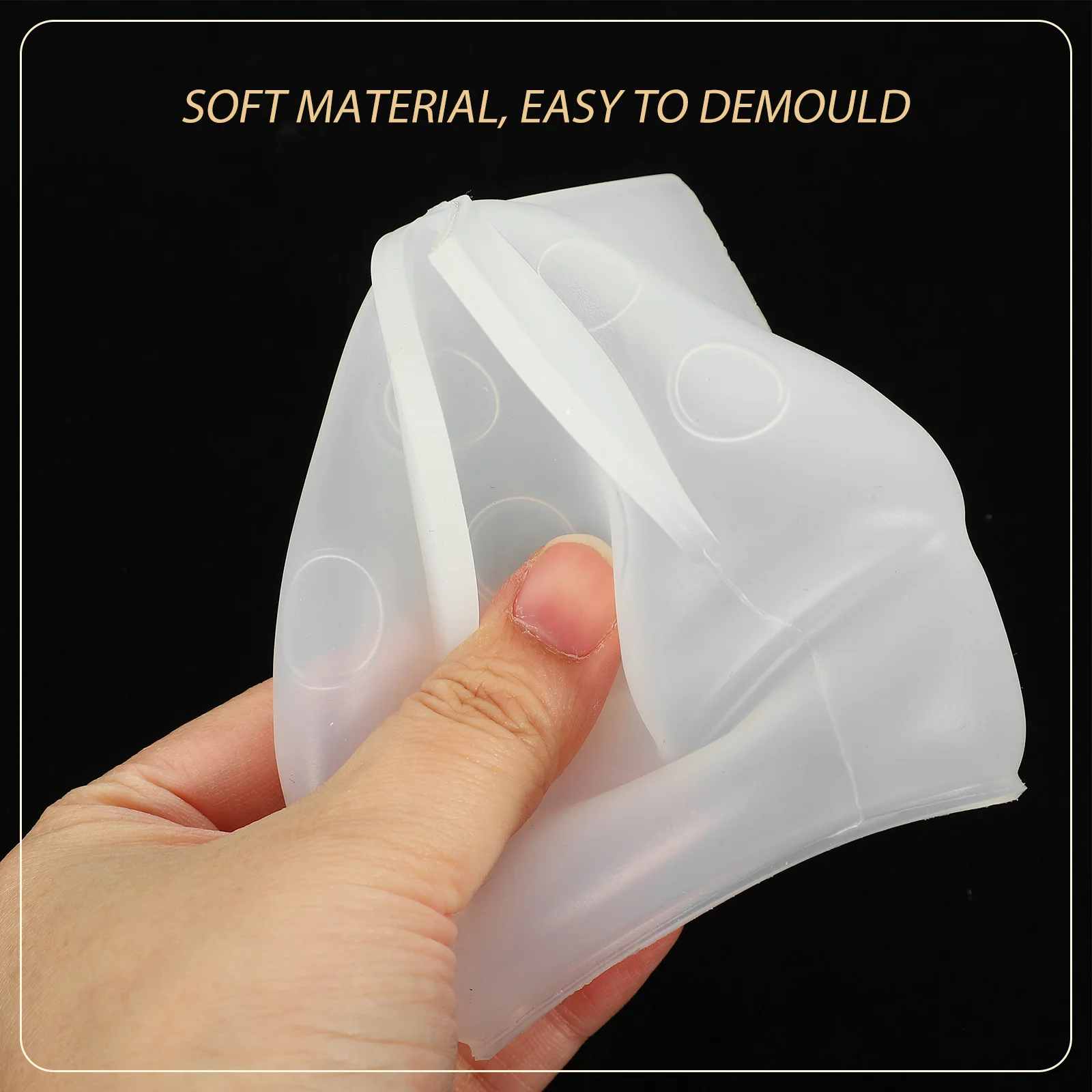 

6 шт. силиконовые формы для декора в виде грибов, легко чистящиеся многоразовые принадлежности для рукоделия, гибкие аксессуары для ювелирных изделий