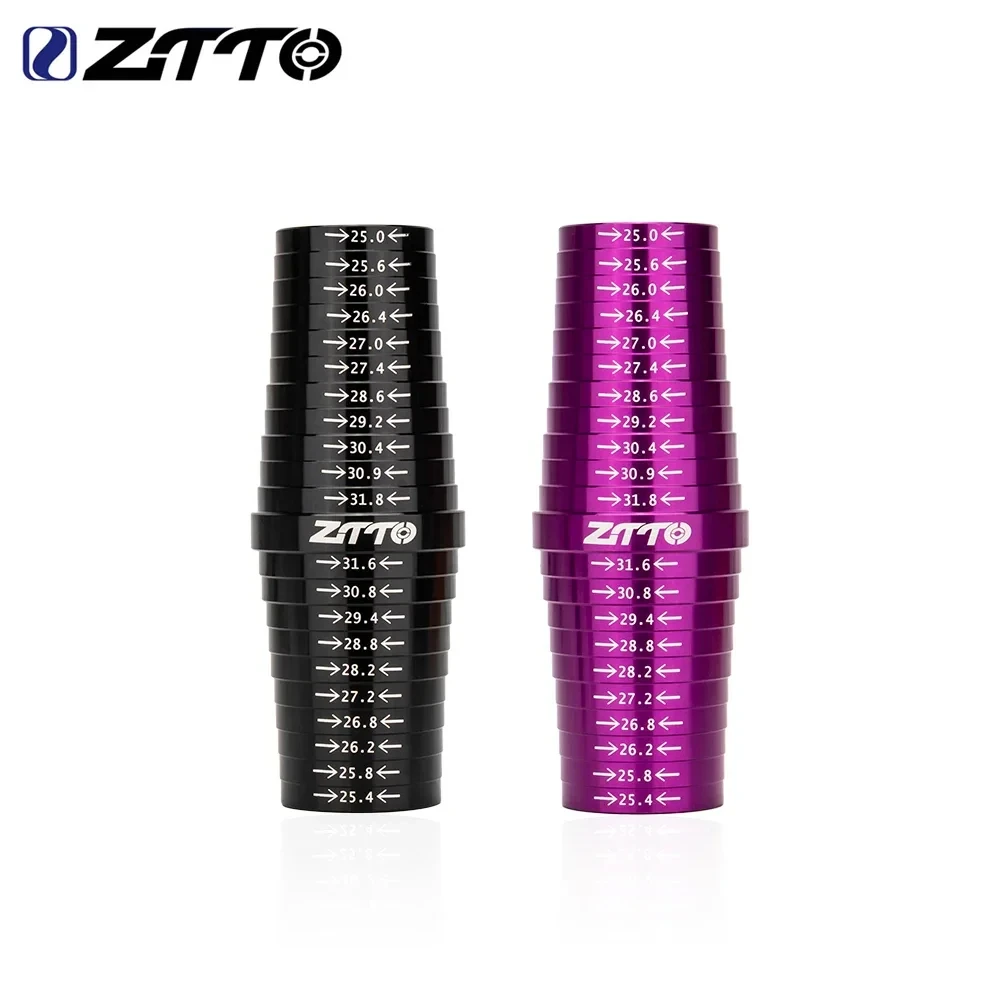 ZTTO Bicycle Seatpost Measuring Tool Aluminum alloy Bike Frame Tube Diameter Measurer 25-31.8mm Accurate Seat Tube Sizing Gauge