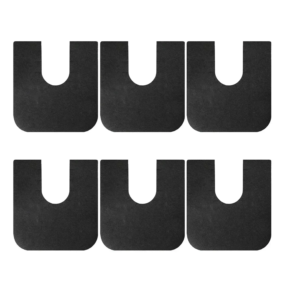 

Набор из 6 U-образных моющихся ковриков для приучения к туалету, мягкие, нескользящие, быстросохнущие, для всей семьи, влаговпитывающие коврики для ванной и душа