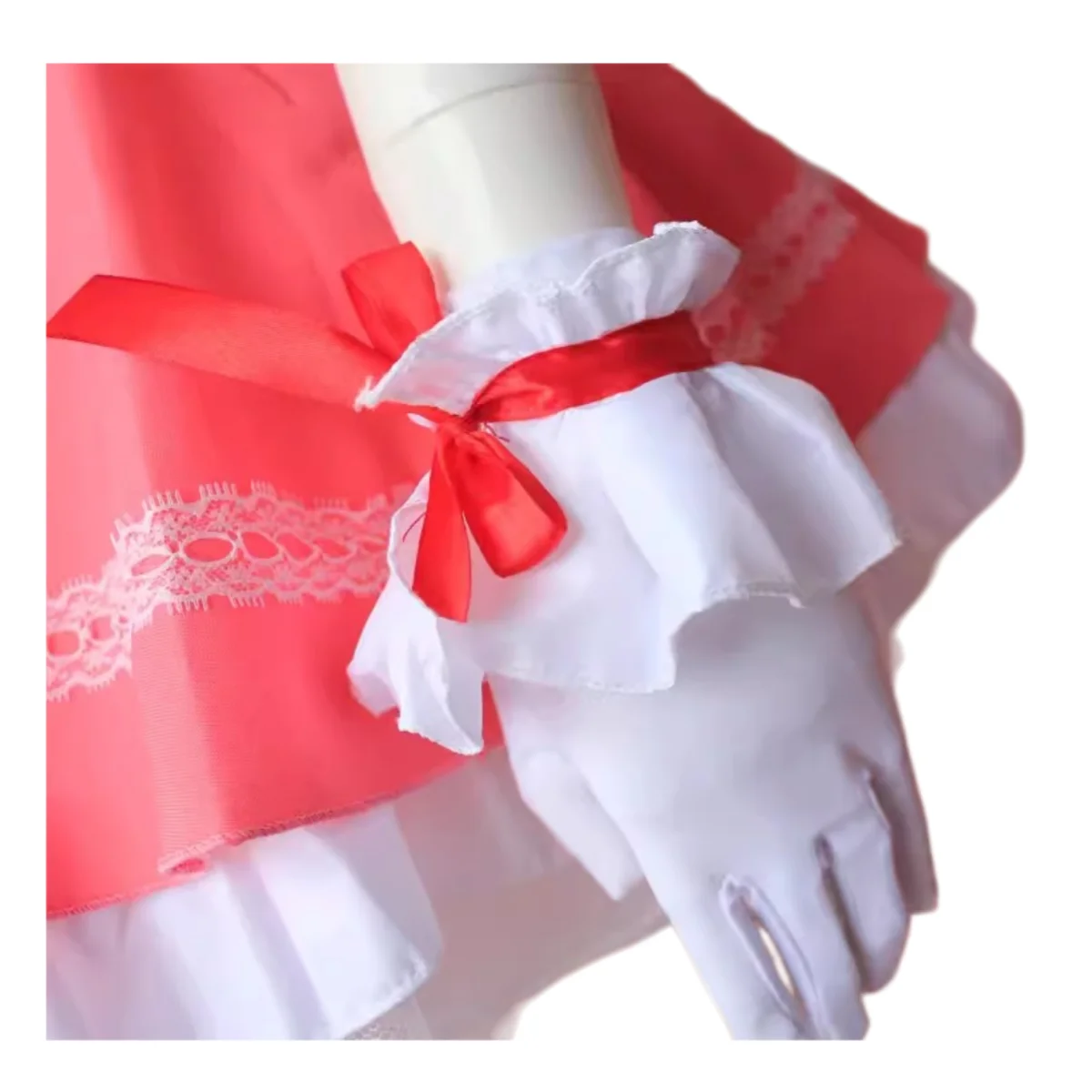 Anime Cardcaptor Sakura Kinomoto Sakura Cosplay Costume Lolita Dress for Kid Card Combat Uniform Apron Dress Wig Woman Cute Suit - view 5