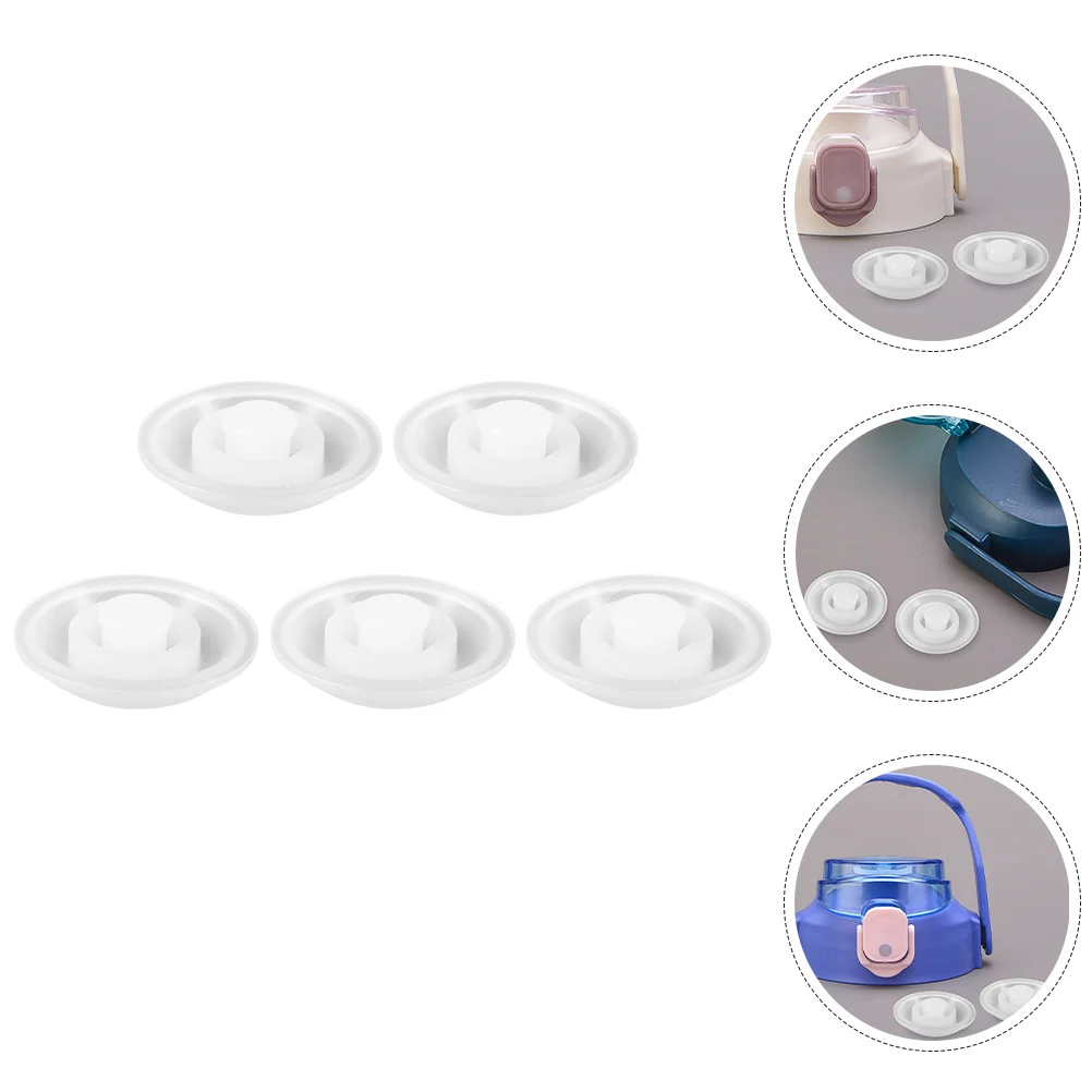 5 Pcs Cup Accessories Spill Proof Stoppers Waterbottle Leakproof Silicone for Belly Accessory Silica Gel Bottles