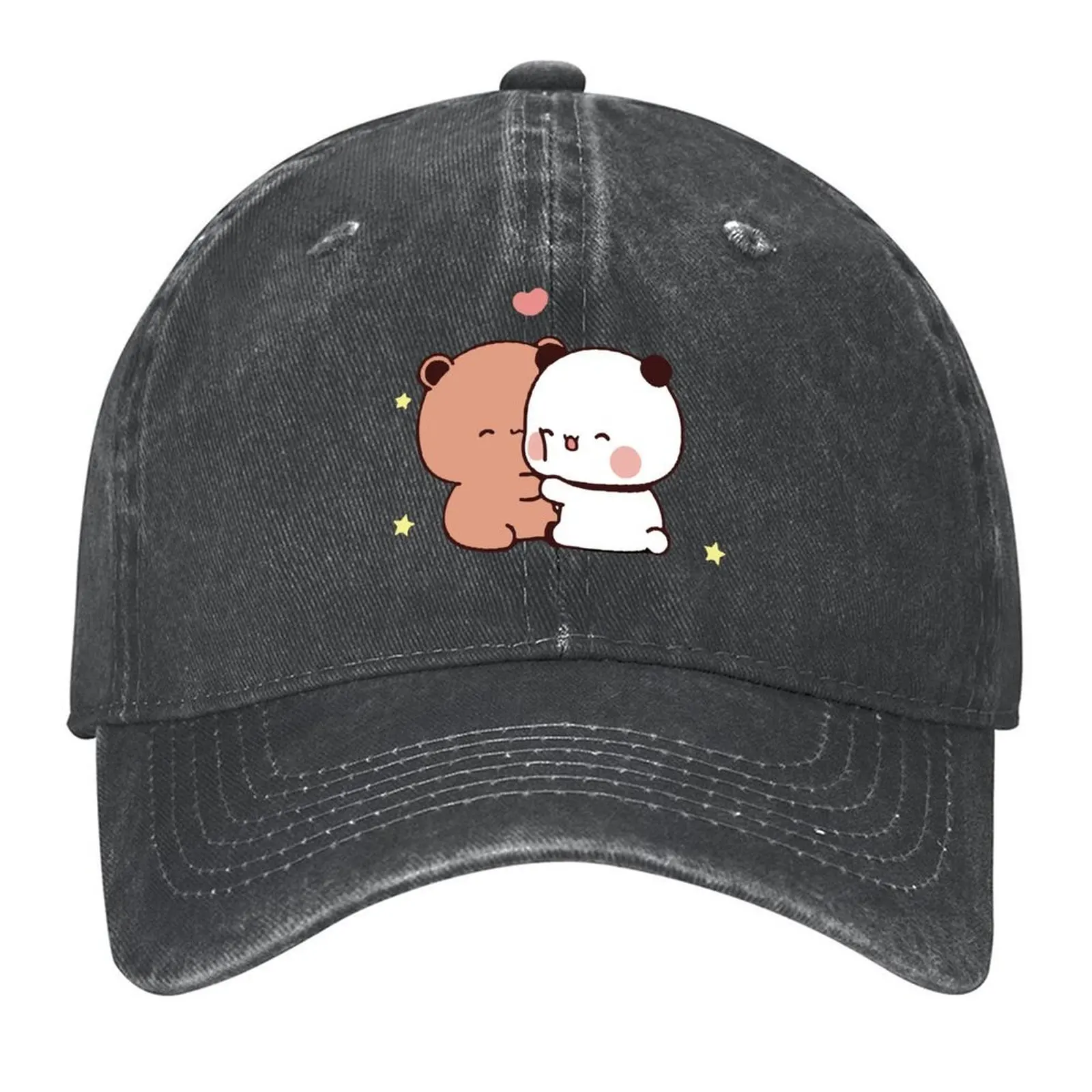 

Бейсбольная кепка DuDu Bear and BuBu Panda's Love, пляжная новая шляпа, пляжная шляпа для рыбалки, женские шляпы, мужские
