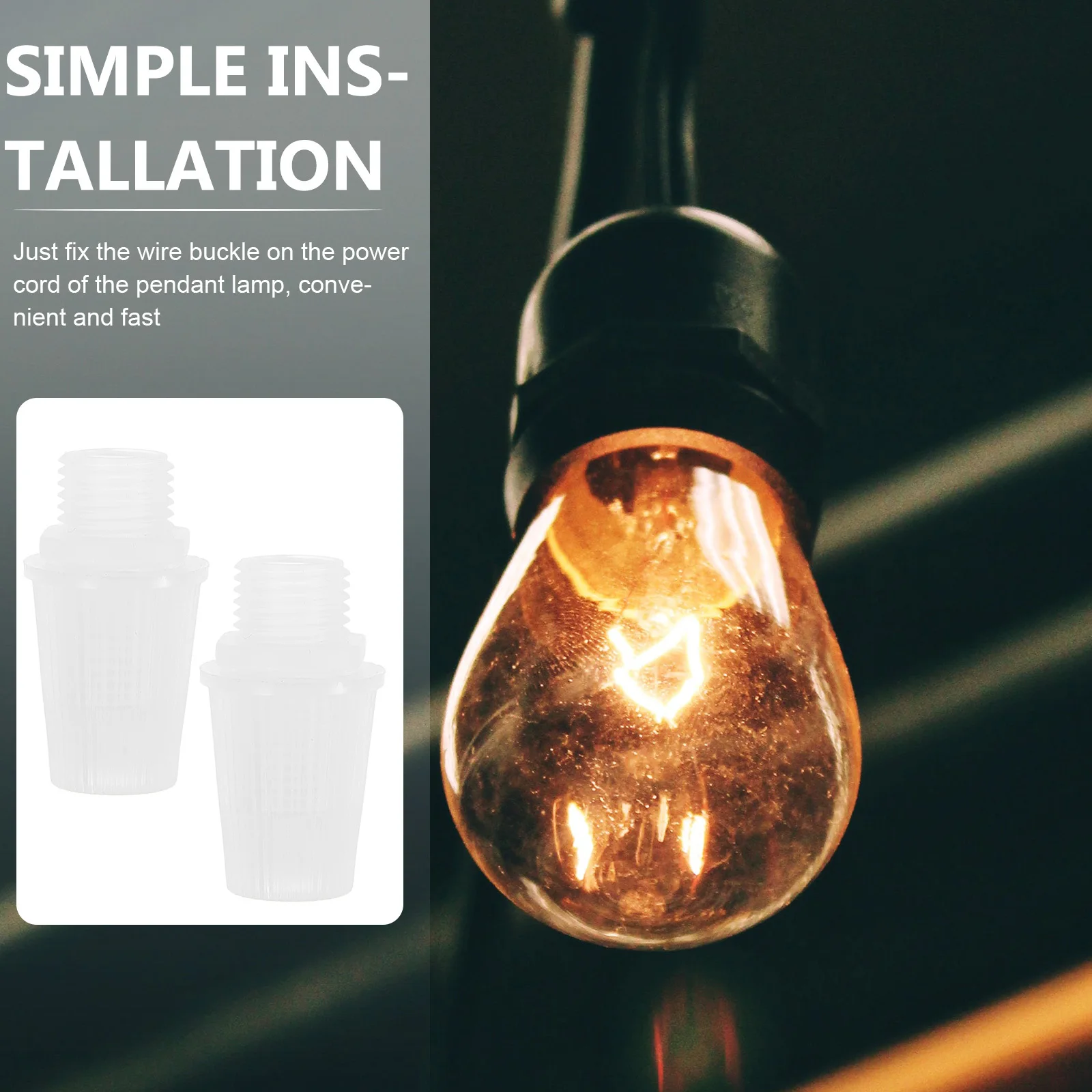 

100Pcs Strain Relief Cord Connectors Premium Cable Glands Strong Locking Cord Grips Ceiling Lamp Clips Cable Strain Relief