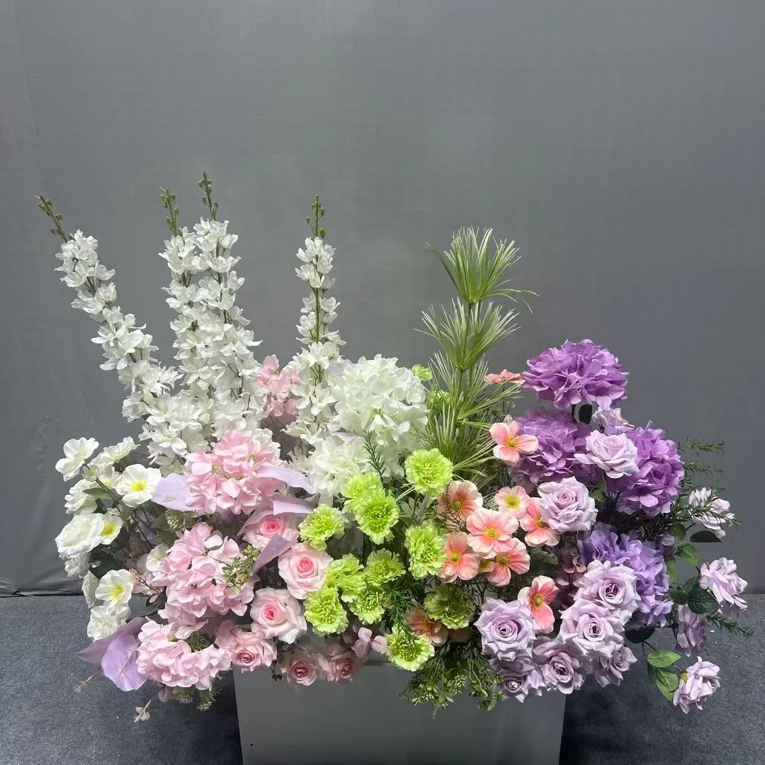 

High Quality Customized Artificial Flower Arrangement for Wedding Decoration Decorative Outdoor Flower Box Landscaping