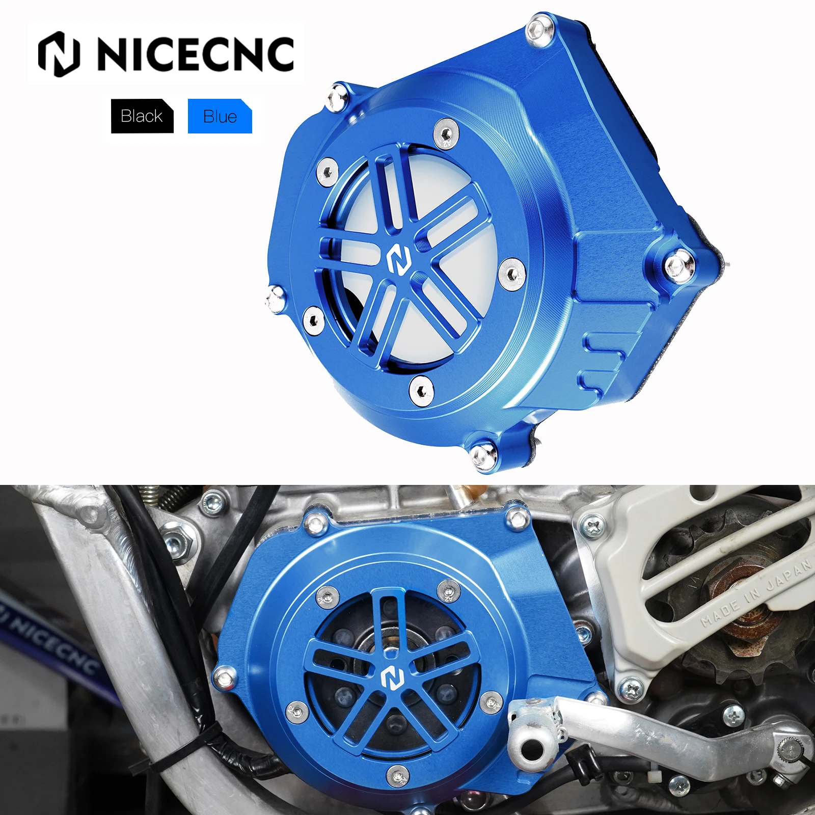 NiceCNC For Yamaha YZ250 1999-2024 YZ250X 2016-2023 YZ 250 250X Stator Generator Cover Engine Cover Motor Stator Cover Motocross