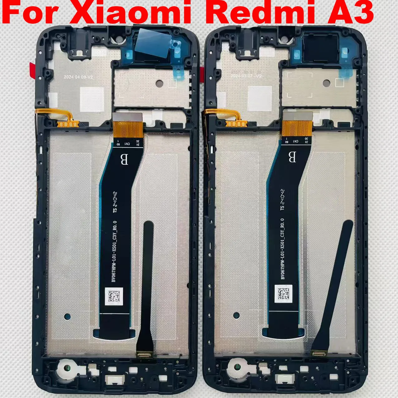 

6.71'' Origina For Xiaomi Redmi A3 LCD Display Screen Touch Digitizer Replacement Parts For Xiaomi Redmi A3X Screen With Frame