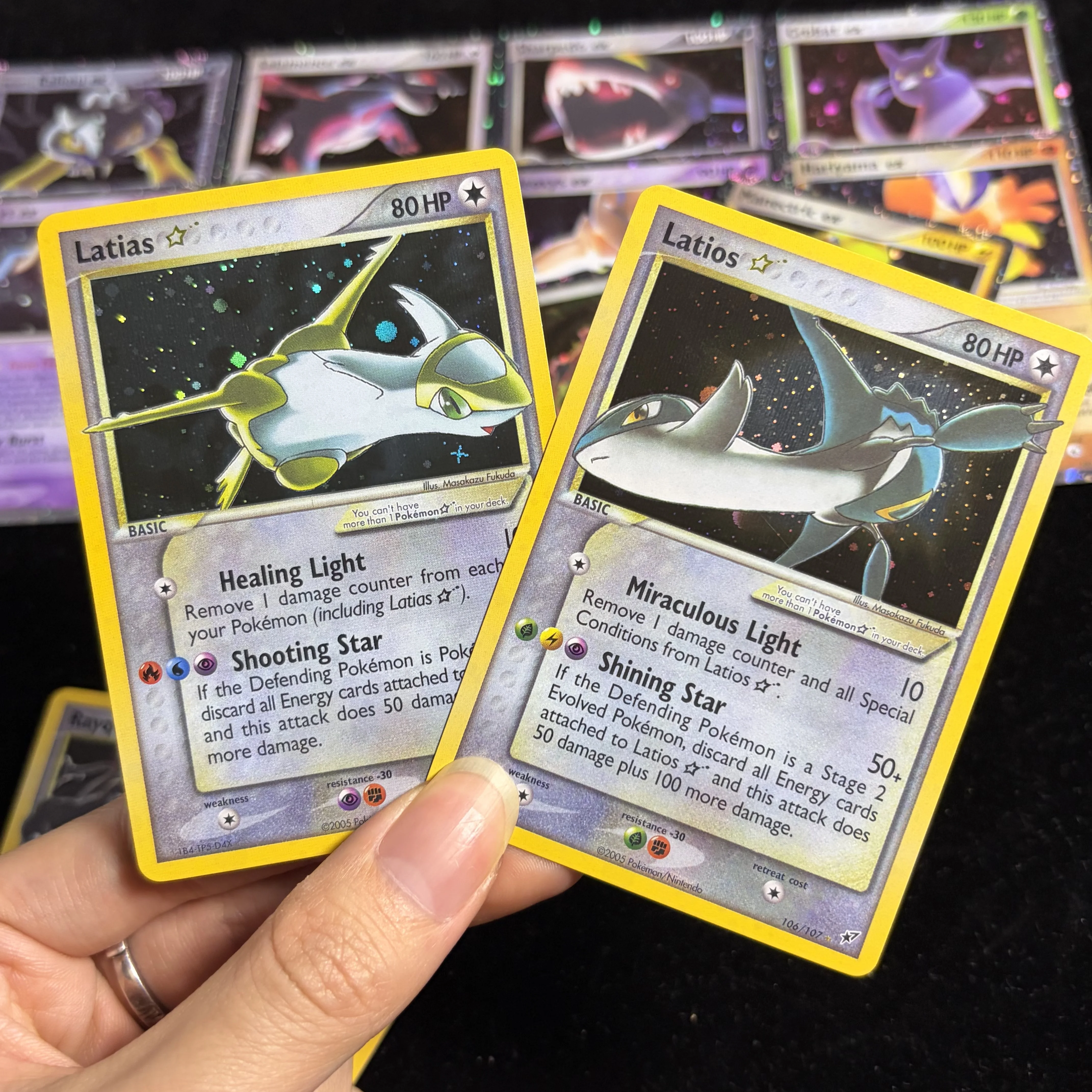 PKM Neue FOIL-Kartensammlung Deoxys(DX) & Dragon(DR) Serie Rayquaza/Latias/Latios/Raikou/Manectric Ptcg Proxy-Karte Geschenke Spielzeug – Detail 8
