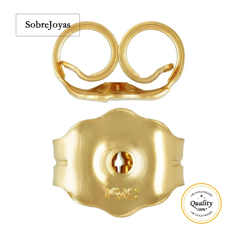 

Stud Earring Backs 14K Gold Filled Earring Back Wholesale Supplies for Jewelry Making DIY Accessories Gold Jewelry Findings