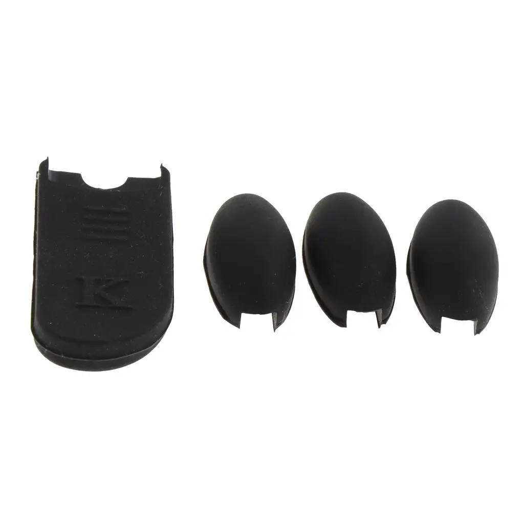 3 Pieces Rubber Sax Palm Key Protector and Cushion Pad Finger Rest for