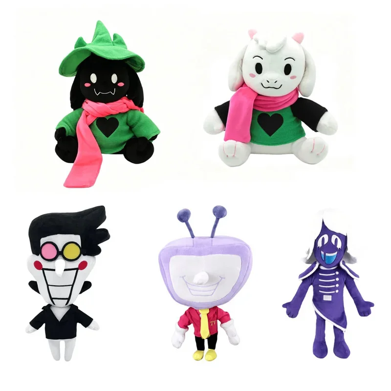 Peluche DELTARUNE Ralsei, Adorable Cabra Príncipe, Muñeco de Peluche Suave, Artículo Coleccionable, Regalo para Niños y Adultos