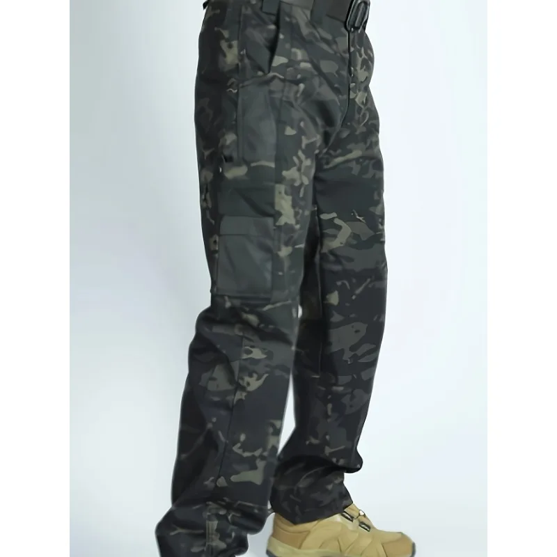 

Men's Camouflage Tactical Pants Multi Pocket Cargo Pants Spring and Autumn Suitable for Hiking Hunting Rock Climbing Sport Pants