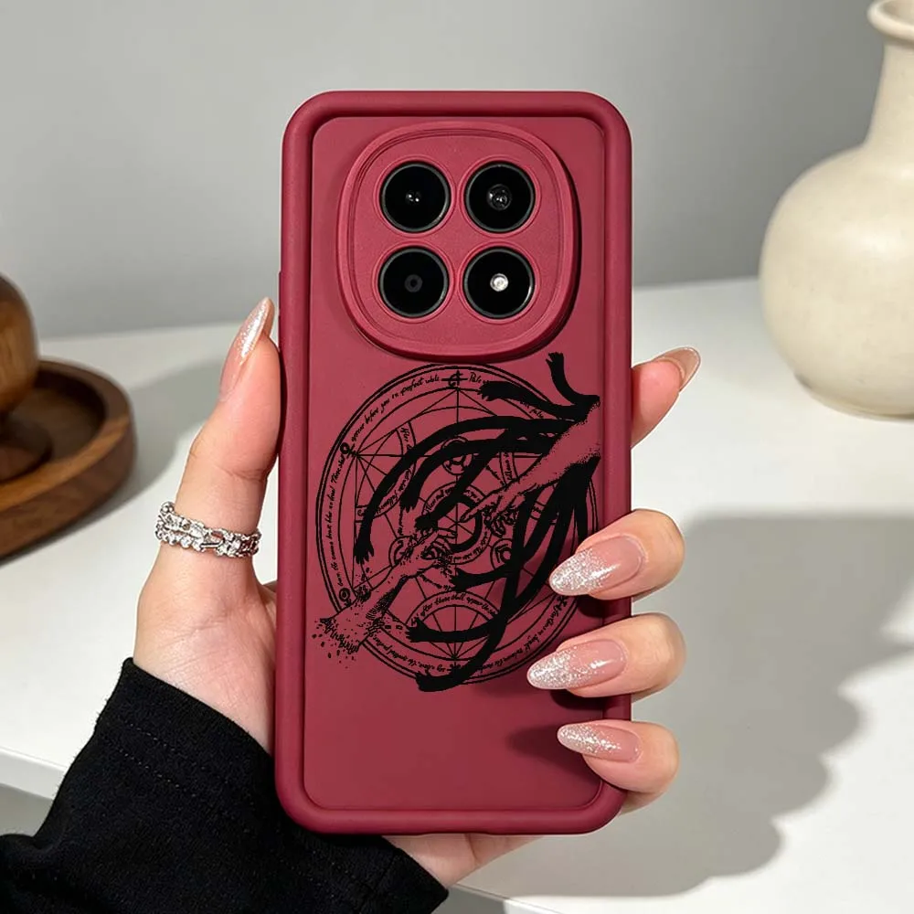 Fullmetal Alchemist Fashion Phone Case For Xiaomi Redmi Note 15 14 13 12 11 10 14S 11S Pro Plus 5G Eye Ladder Silicone Cover view 5