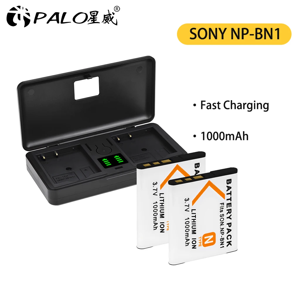 NP BN1 Battery with NP-BN1 Charger for Sony DSC-QX10 TX30 DSC-W810 Camera Cyber Shot DSC-W350 DSC-W380 DSC-W330 W310 T99 TX10