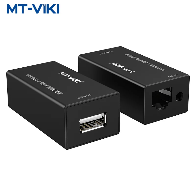 

MT-VIKI USB2.0 Ethernet 50m for Rj45 Single Cat5E/Cat6 USB extender keyboard mouse U disk printer camera extension amplifier