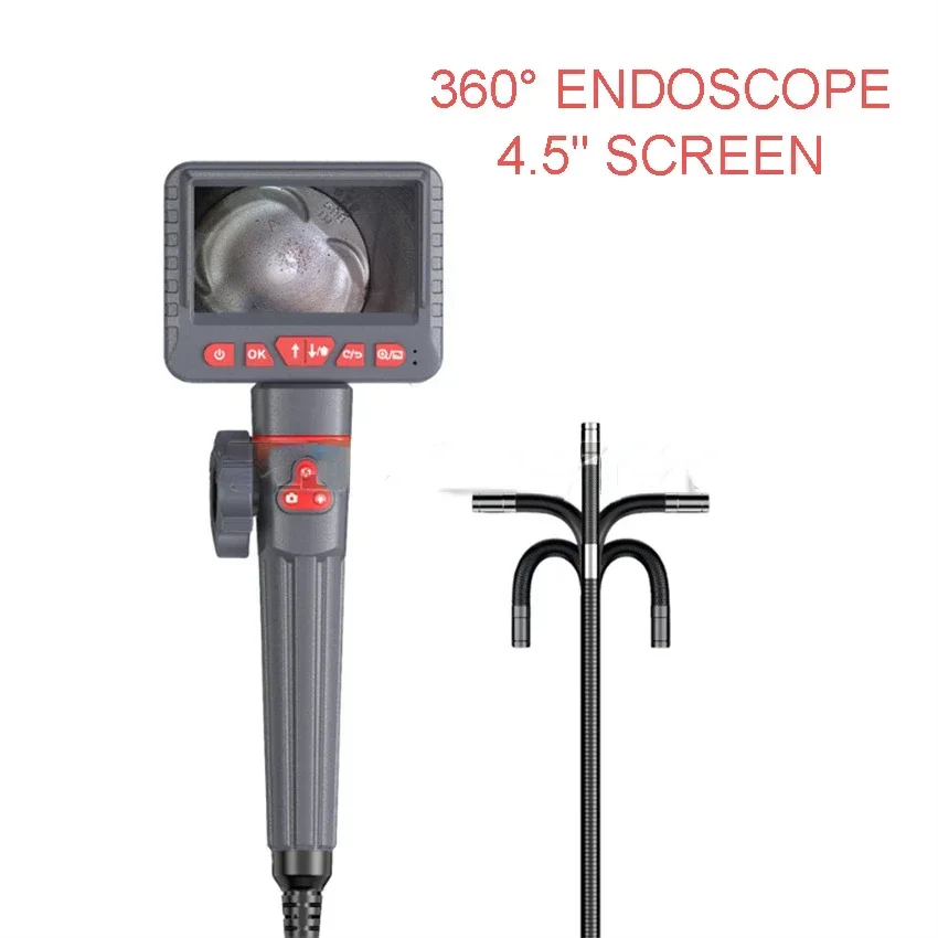 360 ° Rotating Endoscope HD Camera Industrial Pipeline Detector Waterproof Distance Universal