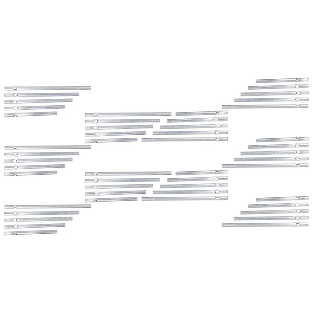 

50Pcs Aluminum Wind Chime Tubes for DIY Craft Sturdy Metal Pipes Wind Chime Parts Accessories Garden Hanging Decoration