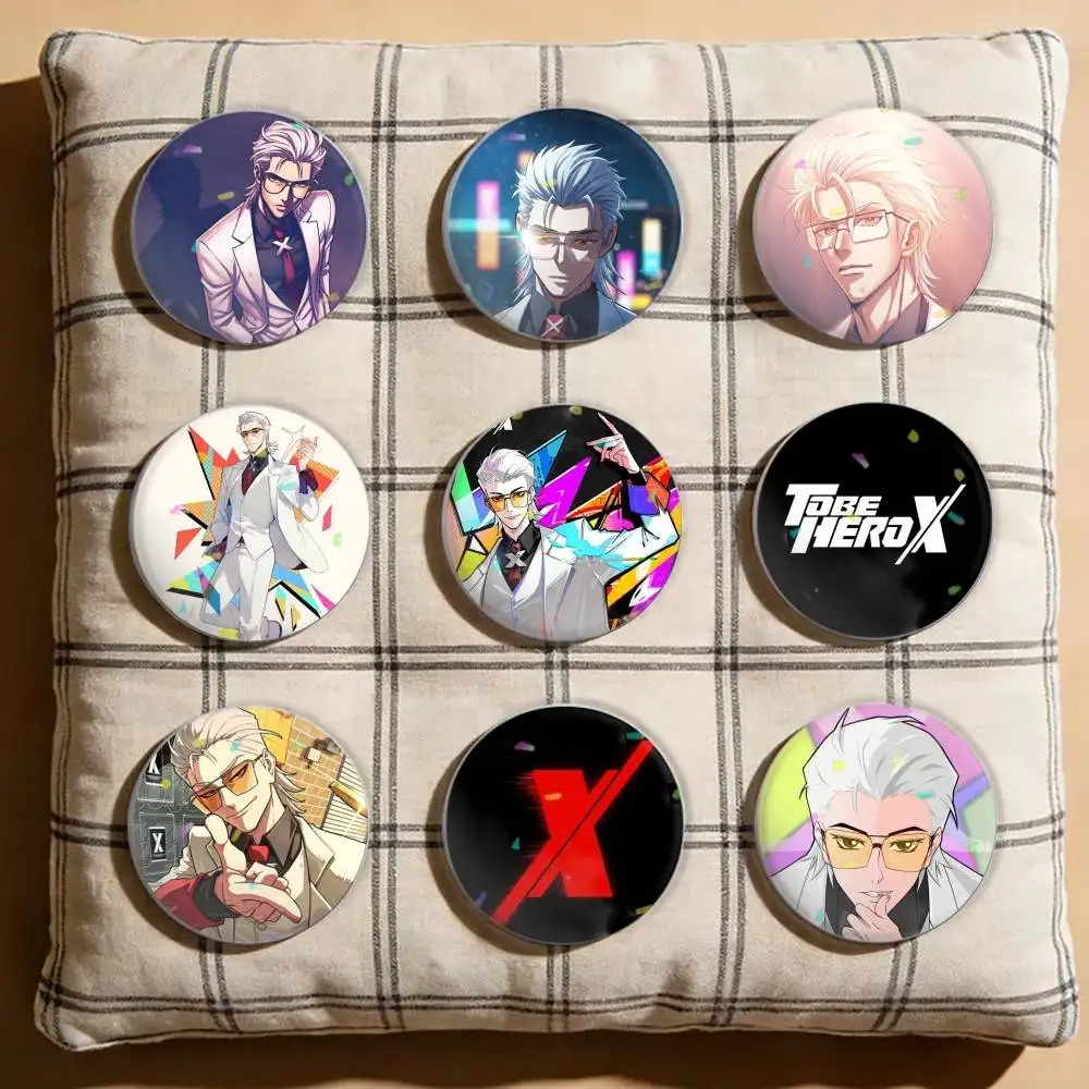 

T-To Be H-Hero X Laser Badge Creative Pins Brooch for Bag Clothes Hat Decor Gifts Fans Collect