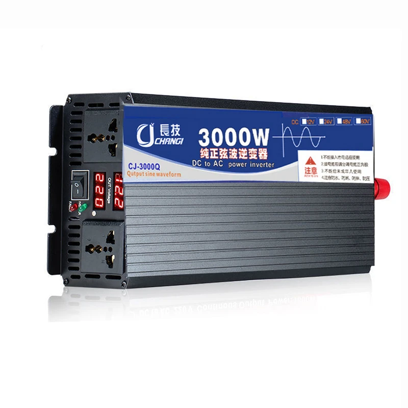 4000W/5000W/5500W/3000W Pure Sine Wave Inverter DC 12/24/48/60V/72V TO AC 220V 110V 120V Car Load Inverter Solar Power Inverter