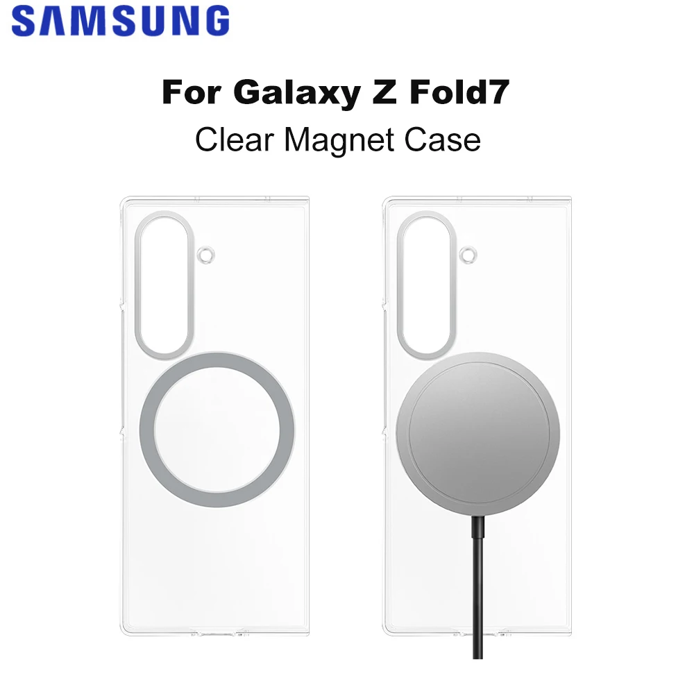 

Original Samsung Galaxy Z Fold7 Clear Magnet Case for Galaxy Z Fold7 Transparent with Magnet Protection Case GP-FFF966