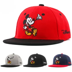 Disney Waflera Mickey Mouse Children's Baseball For Boy Girl Embroidered Cotton Kids Hip Hop Sun Cap Snapback Outdoor Baby Hat