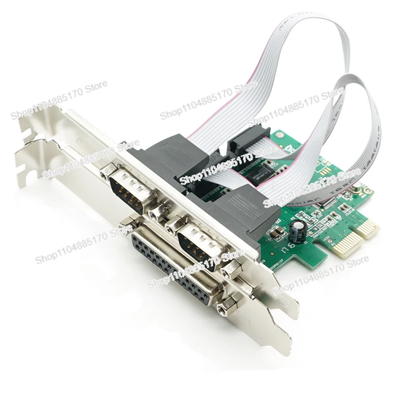 2 последовательных порта PORTS RS-232 COM и принтер DB25, параллельный порт LPT к PCI-E, адаптер карты PCI Express, преобразователь WCH382, чип DB9 DB25