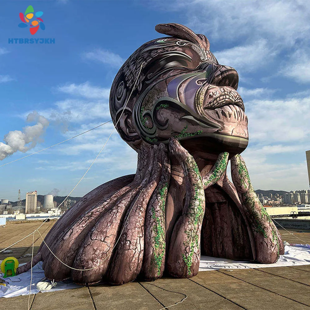 อุโมงค์ลมเป่าลมธีมป่าแห่งเทพแห่งต้นไม้ ขนาดใหญ่ น่าทึ่ง สำหรับตกแต่งเวทีงานรื่นเริง