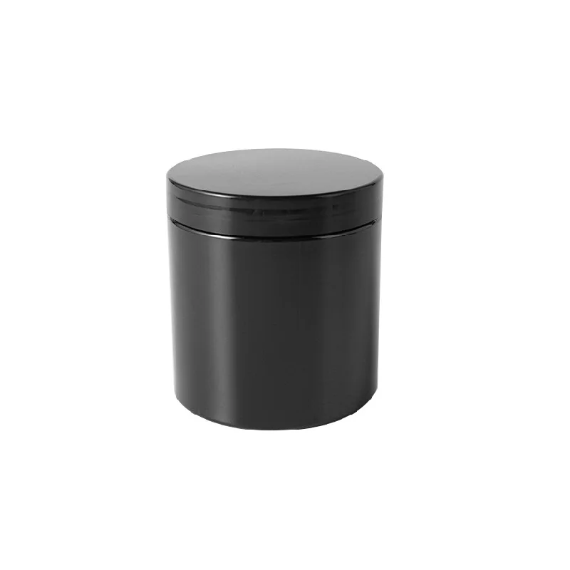 22pcs Black Plastic Jars 68Dia. Empty PET Cosmetic Packaging Hair Wax Pots Cream Containers 50g 60g 80g 100g 120g 150g 200g 250g