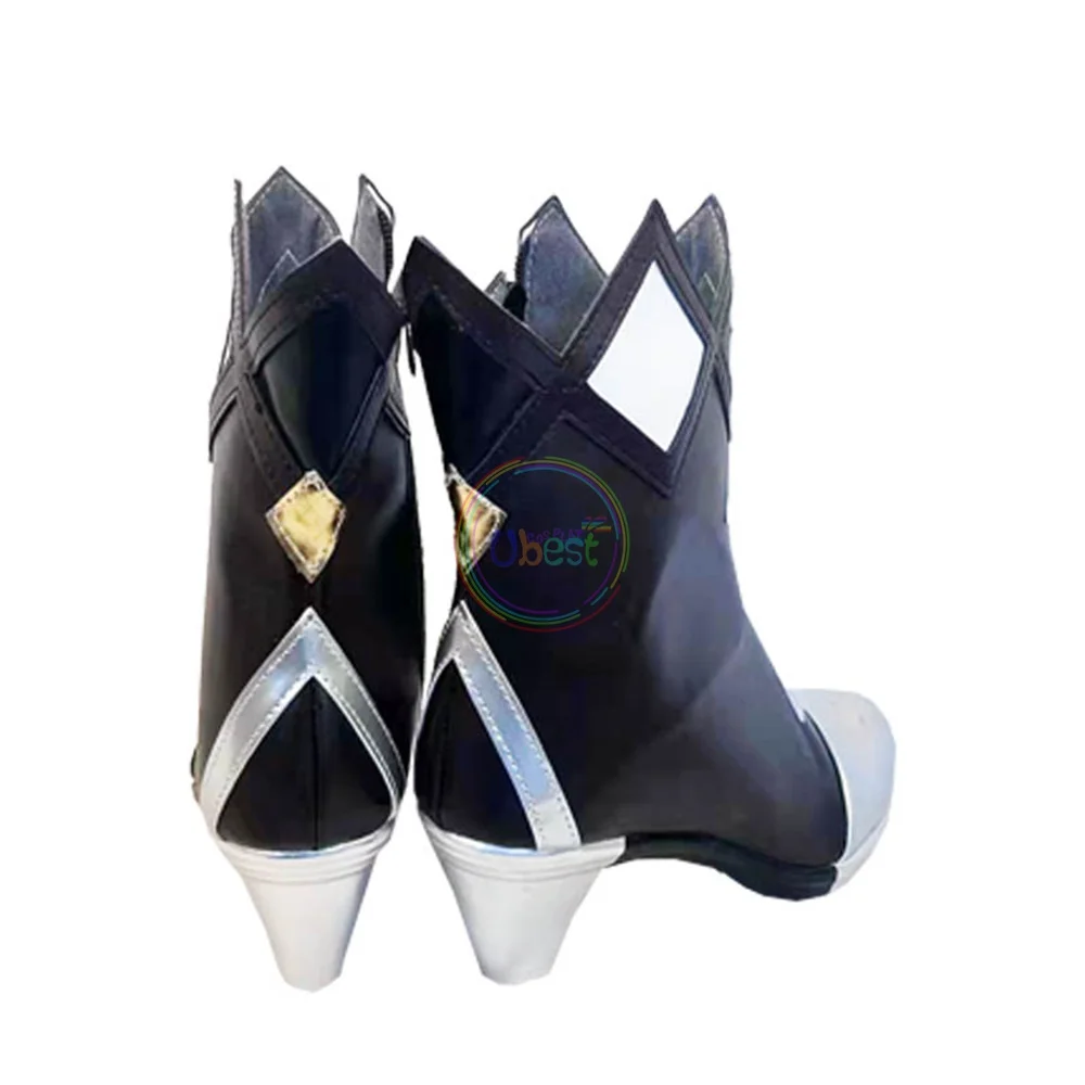 Genshin Impact Rosaria Cosplay Botas, Sapatos