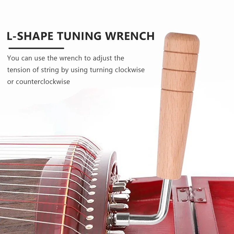 20 Pcs Tuning Pin Nails & 20Pcs Rivets,1 Pc L-Shape Tuning Wrench,for Lyre Harp Small Harp Musical Stringed Instrument Kit