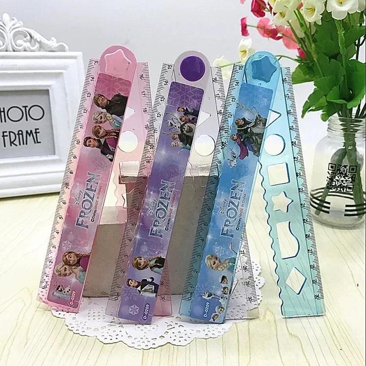 Disney Frozen Folding Ruler Cartoon 30cm Ruler Cute Elsa Wave Ruler School Office School Supplies Student Prize Gift Stationery