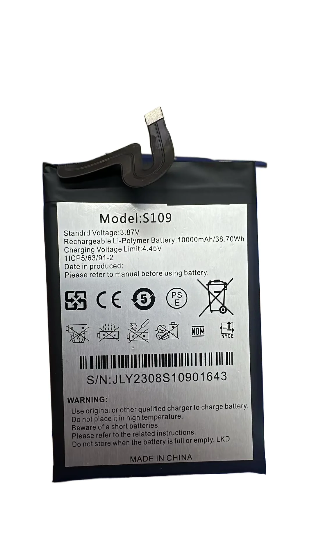 For Oukitel WP22 S109 High Performance Reliable Power Supply Mobile Phone Battery 10000mAh Batteries + Free tools