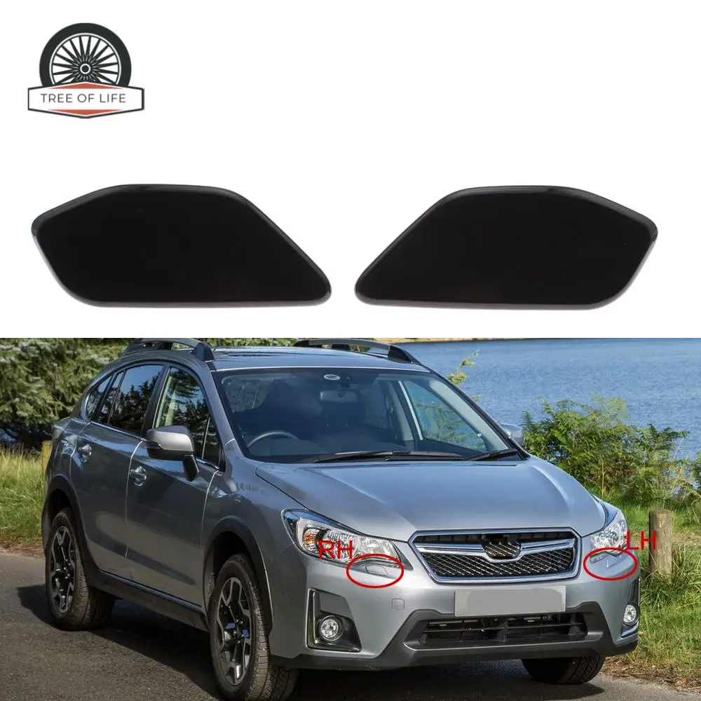 For Subaru XV Crosstrek 2016 2017 86636FJ410 86636FJ400 Front Headlight Washer Nozzle Cover Headlamp Water Spray Jet Cap