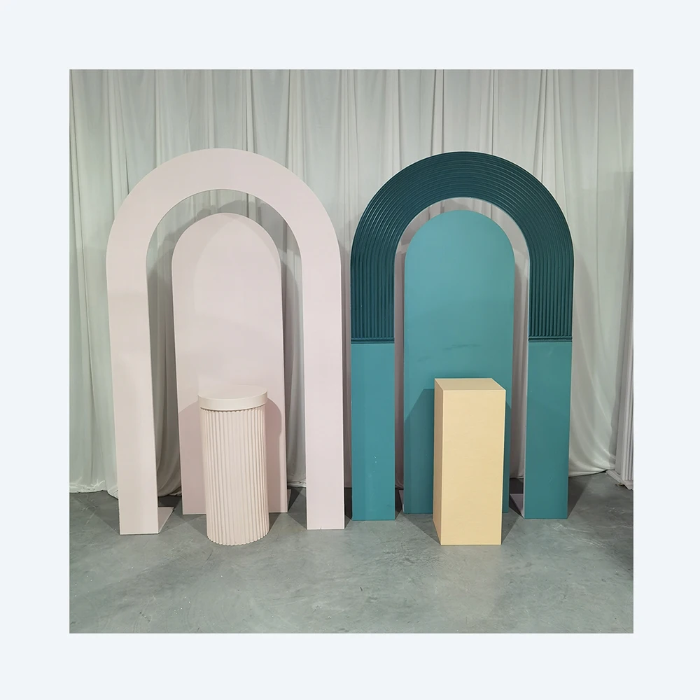 Selling PVC Colorful Arch Wedding Panel Backdrop Events Supplies