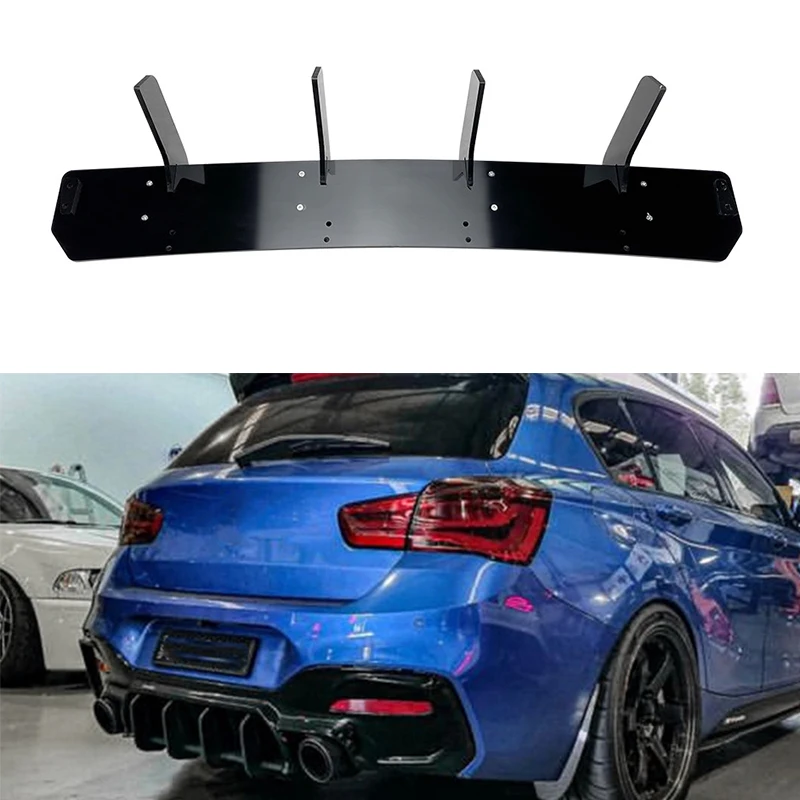 

Car Rear Bumper Diffuser Lip Splitters Spoiler Rear Bumper Protector Guard For BMW 1 Series F20 LCI M140i 2017-2019