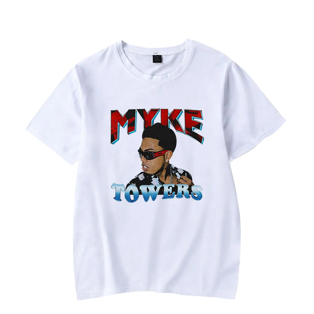 Myke Towers LALA T-shirts LA VIDA ES UNA Tour Merch Women Man Fashion Casual Short Sleeve Tee Streetwear