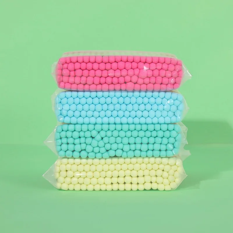 75-100 قطعة مزدوجة الرأس أعواد قطنية المتاح الخشب عصا النساء ماكياج القطن برعم تلميح الأنف الأذن تنظيف رمش اكسسوارات التجميل