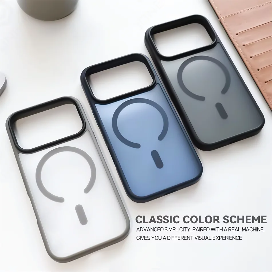 

For iPhone 17 Pro Max Air Matte Magnetic Phone Case For iPhone 16 13 12 11 Pro Max 15 14 Plus For Magsefa Wireless Charger Cover