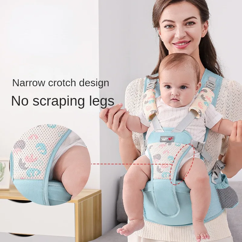 Non Blocking Neck Strolling Baby Shoulder Strap New Waist Stool Lightweight Breathable Front Rear Dual-purpose Baby Hugging Tool