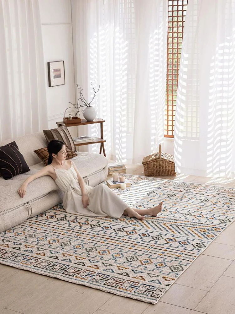 Ethnic Turkey Style Living Room Carpet Bohemian Large Thick Floor Area Rug Decor Home Soft Sofa Bedside Mat Large Bedroom Rug