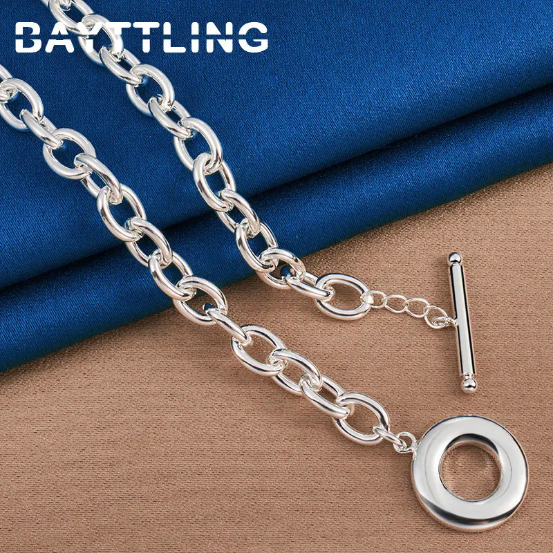 925 Sterling Silver 18 Inches Hip Hop Men Women Necklaces For Fashion Jewelry Wedding Engagement Accessories Punk Gifts