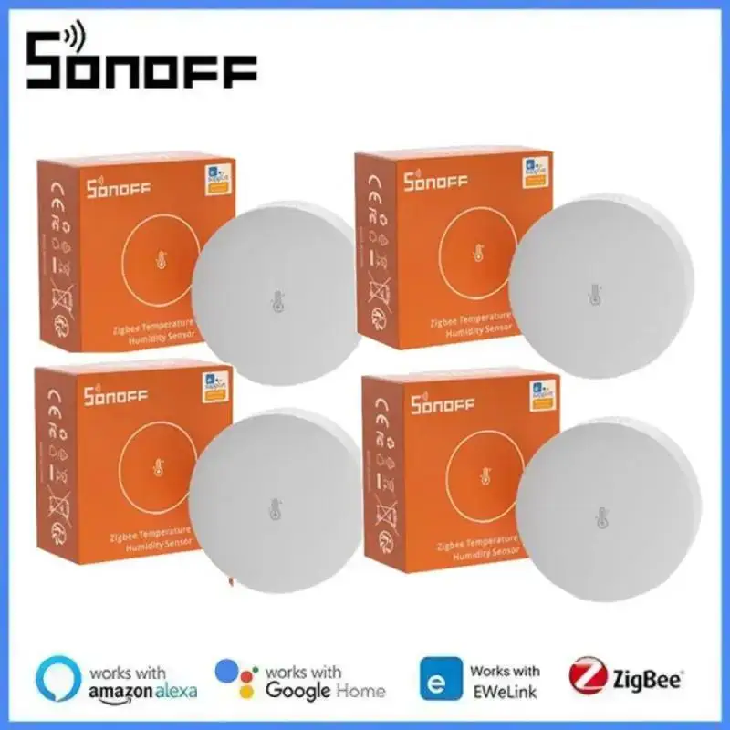 

SONOFF SNZB-02P Zigbee Датчик температуры и влажности Умный дом Синхронизация в реальном времени Приложение EWeLink SONOFF ZBBridge Alexa Google Home