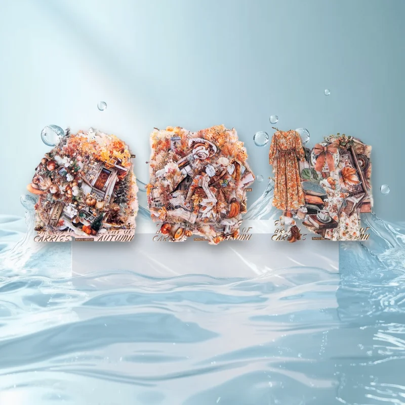 

1 упаковка/2 упаковки, винтажные осенние наклейки для ручного счета, серия стихов для осени, 30 шт., 6 стилей, декоративные принадлежности