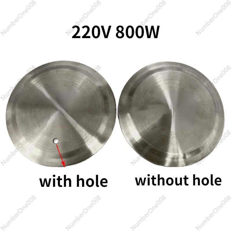 

220V 800W Stainless Steel Kettle Heating Plate for Health Tea Kettles Heat Element Electric Pot with Hole Heating Board Parts