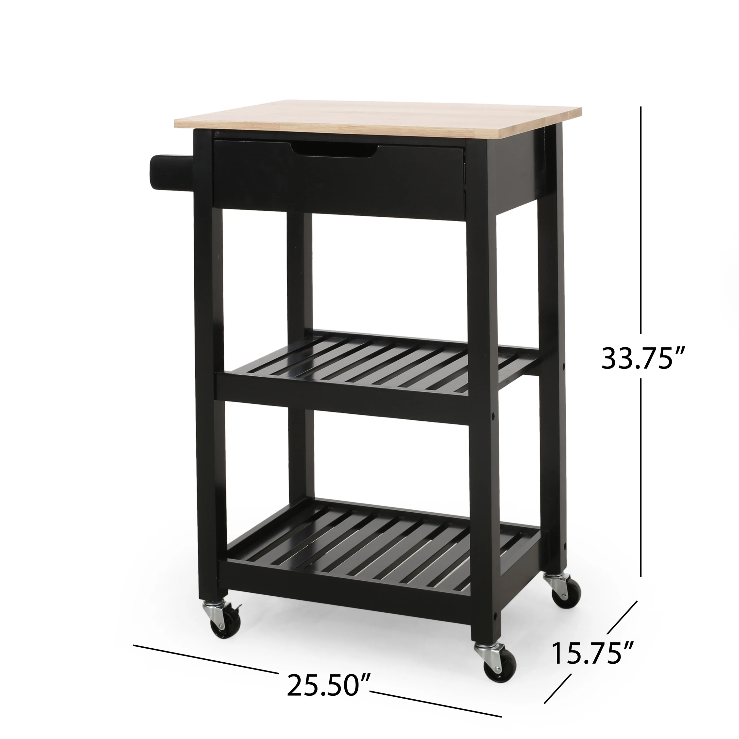 2-Tier Metal Storage Rack With Wheels, Double Reinforced Grille With Drawer For Entryway, Kitchen, Living Room, Bathroom