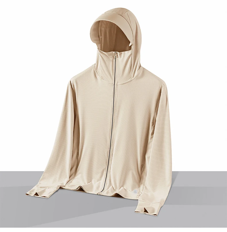  Sommer Dünne Paar Sport Freizeit Sonnenschutz Kleidung Komfortable Hohe Qualität Eis Seide Atmungsaktive Outdoor UV Schutz Mantel – Detail 14