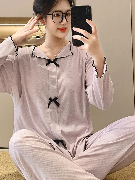 Modal Summer Sleepwear Maternity Nightgown Breathable Sweat Absorbent Thin Chest Pad Postpartum Pregnancy July 8 Home Clothes