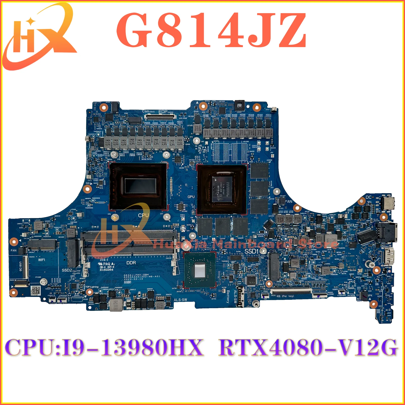 

KEFU G814J Mainboard For ASUS ROG Strix G18 G814JZ G634J Laptop Motherboard i9-13980HX RTX4080-V12G