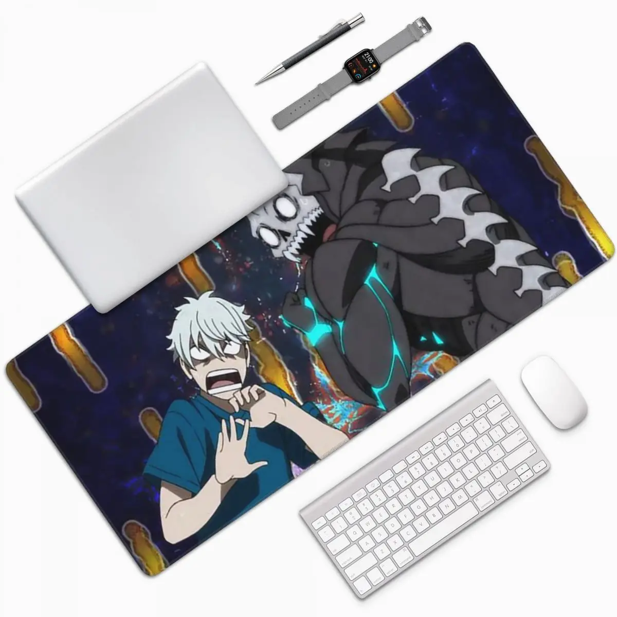 Kaiju No. 8 Anime Large Mouse Pad Computer Keyboard Mouse Mat Gamer PC Laptop Desk Mat Office Accessories Table Mats