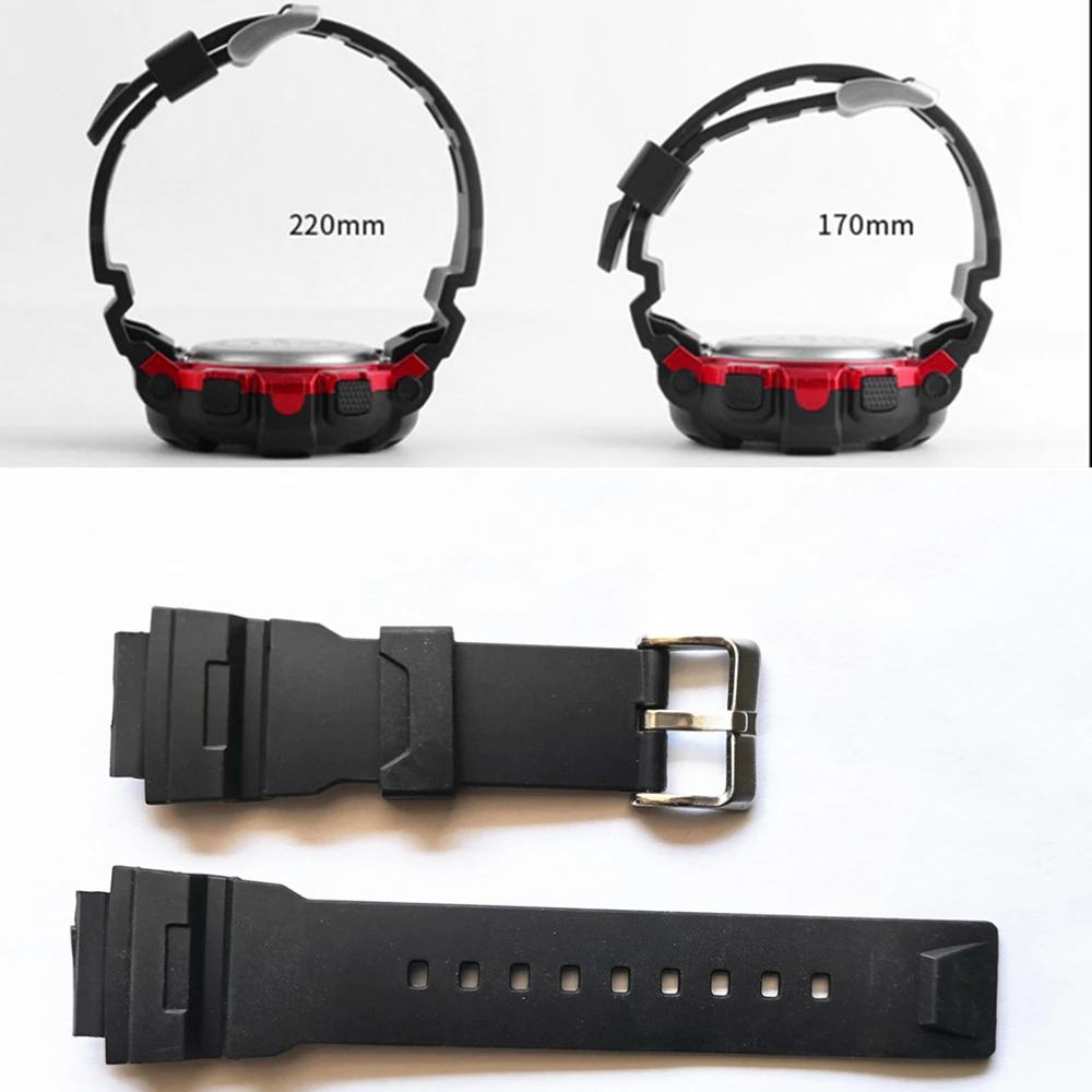 HYX 1 Set  Sports Watch Accessories for Skmei 1243 Plastic Wristband Adjustable Replacement Watch Strap Band