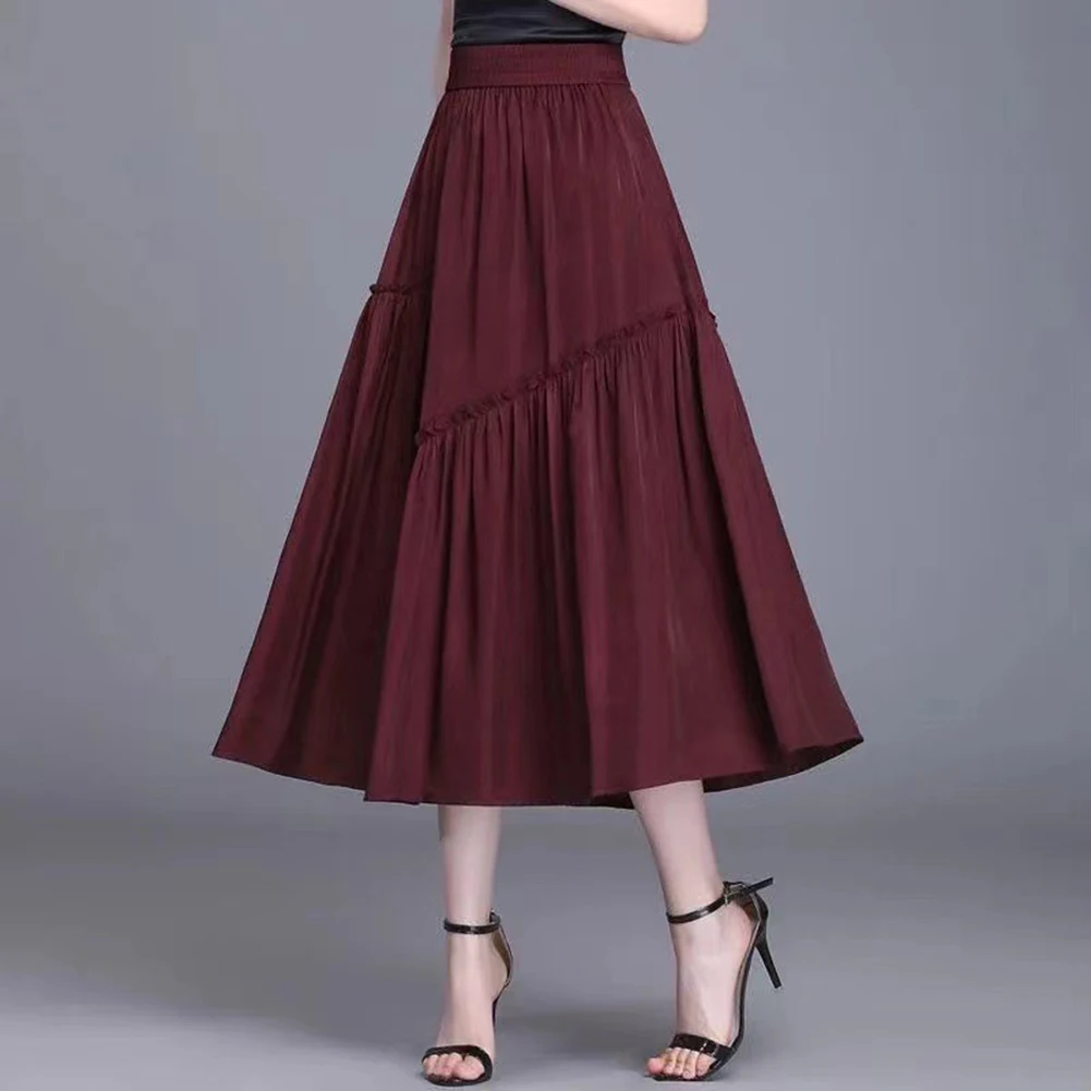 Casual Parties Black A-line Skirt Casual Vintage Pleated Skirt Vintage Style Casual Skirt Daily Wear New Arrival